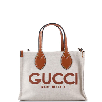 Logo Shopper Tote Printed Canvas Small