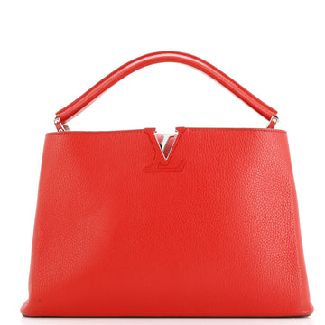 Louis Vuitton Capucines Bag Leather Mm