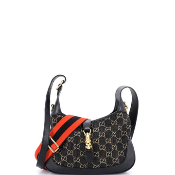 Gucci Jackie Hobo Gg Denim Small