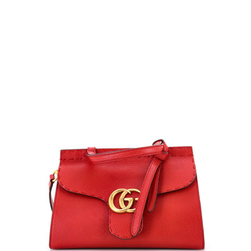Gg Marmont Top Handle Bag Leather Mini