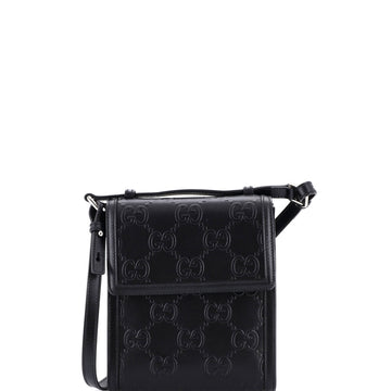 Flap Crossbody Bag Gg Embossed