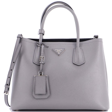 Cuir Double Tote Saffiano Leather Medium