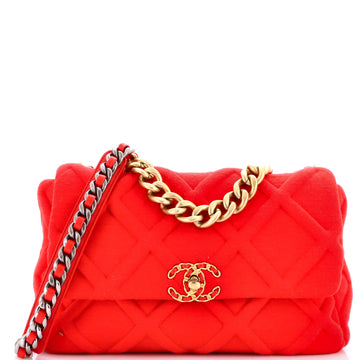 19 Flap Bag Quilted Jersey Large