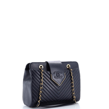 Collar And Tie Tote Chevron Sheepskin