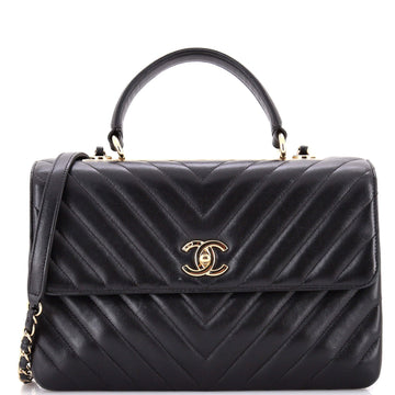 Trendy Cc Top Handle Bag Chevron