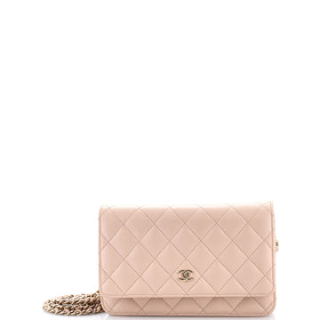 Wallet On Chain Quilted Caviar