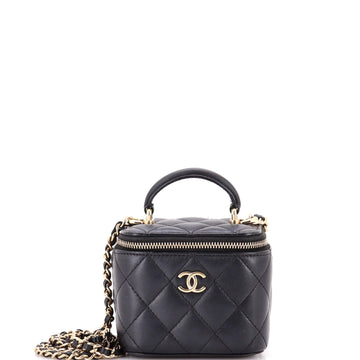 Classic Top Handle Vanity Case With