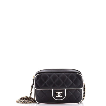 Bicolor Front Pocket Cc Chain Camera Bag