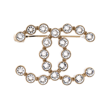 Cc Brooch Metal With Crystals
