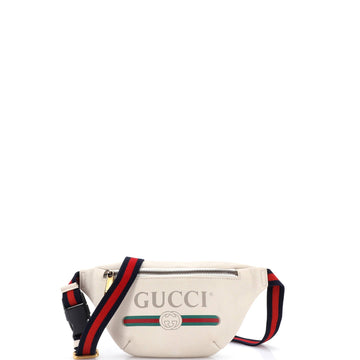 Logo Belt Bag Printed Leather Small