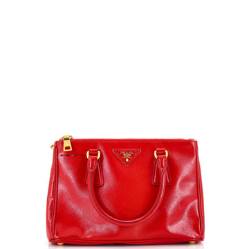 Double Zip Lux Tote Vernice Saffiano