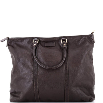 Joy Zip Top Tote Guccissima Leather