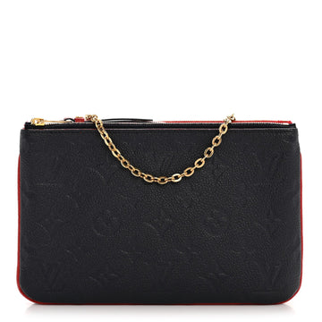 Empreinte Double Zip Pochette Marine