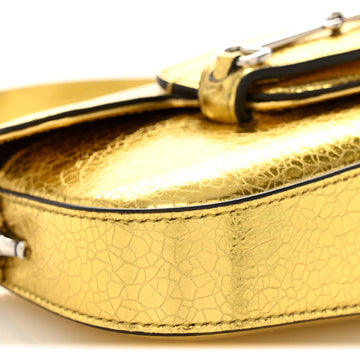 Metallic Calfskin Mini Horsebit