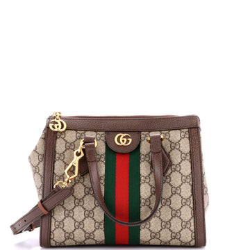 Ophidia Top Handle Tote Gg Coated Canvas