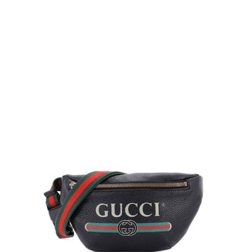 Logo Belt Bag Printed Leather Small