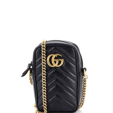 Gg Marmont Vertical Phone Crossbody Bag