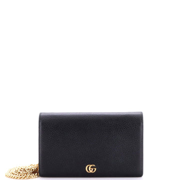 Petite Gg Marmont Chain Wallet Leather