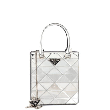 Triangle Tote Spazzolato Leather Mini