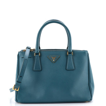 Double Zip Lux Tote Saffiano Leather