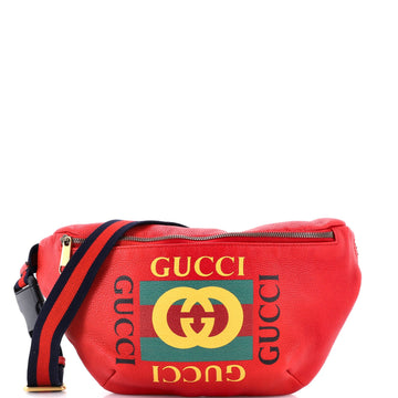 Logo Belt Bag Printed Leather Medium
