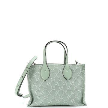 Gucci Ophidia Shopper Tote Gg Denim