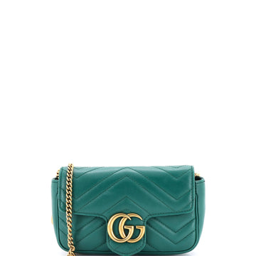 Gg Marmont Flap Bag Matelasse Leather