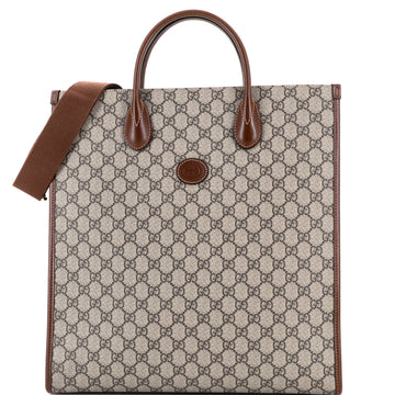 Vertical Structured Top Handle Open Tote