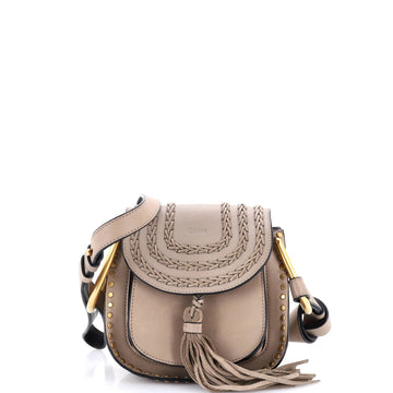 Hudson Handbag Whipstitch Leather Mini