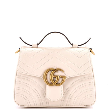 Gg Marmont Top Handle Flap Bag Matelasse
