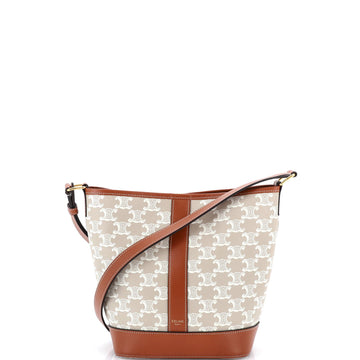 Bucket Bag Triomphe Coated Canvas Small