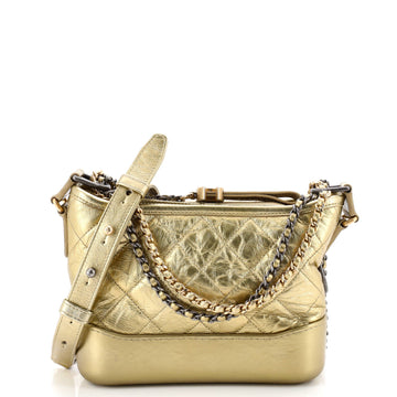 Gabrielle Hobo Quilted Metallic Aged