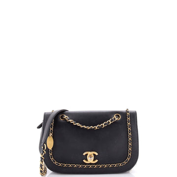 Chain Around Cc Flap Bag Lambskin With