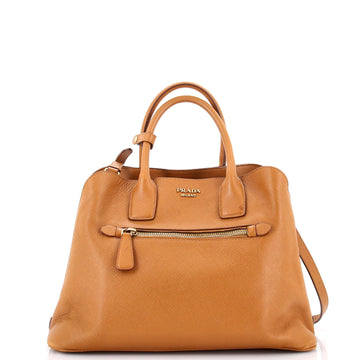 Cuir Promenade Front Zip Tote Saffiano