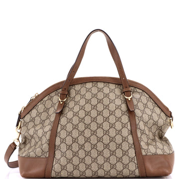 Nice Top Handle Bag Gg Coated Canvas