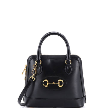 Horsebit Top Handle Bag Leather Small