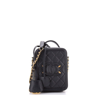 Chanel Filigree Vertical Vanity Case