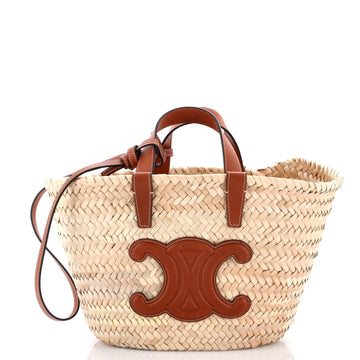 Classic Panier Basket Tote Raffia And