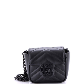 Gg Marmont Flap Belt Bag Matelasse