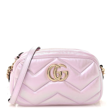 Iridescent Nappa Chevron Matelasse Small