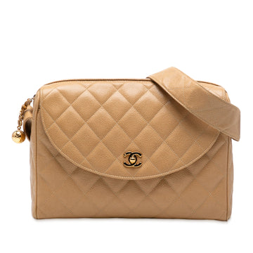Vintage Cc Flap Shoulder Bag Quilted