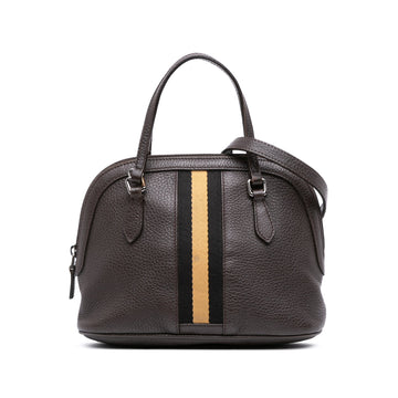 Web Convertible Dome Satchel Leather