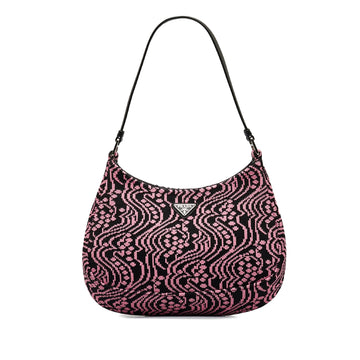 Prada Cleo Shoulder Bag Jacquard Knit