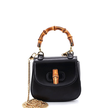 Gucci Bamboo Top Handle Bag Leather