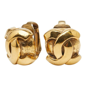 Chanel Cc Logo Clip-On Earrings Metal