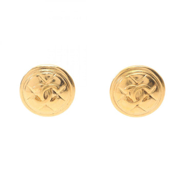 Chanel Cc Logo Clip-On Earrings Metal