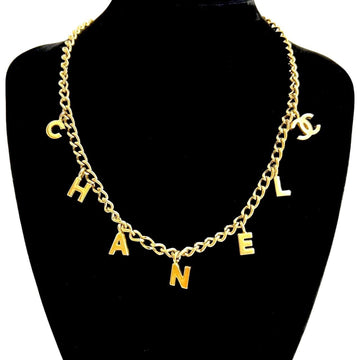 Chanel Cc Logo Chain Pendant Necklace