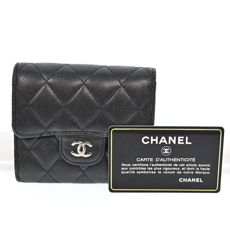 Chanel Lamb Skin Matelasse Cc Logo