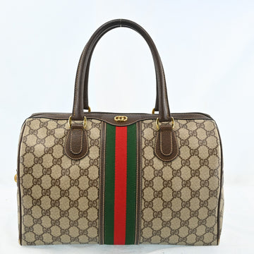 Gucci Web Sherry Line Boston Bag Pvc