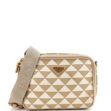Prada Symbole Zip Around Shoulder Bag